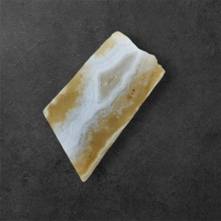 Blue lace agate cut raw 34x18 mm No 1