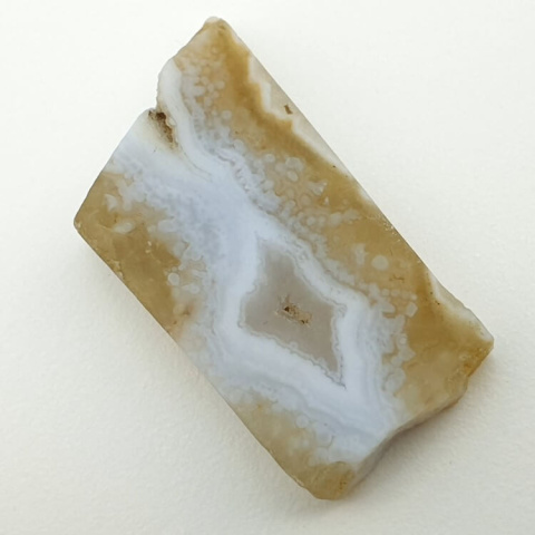 Blue lace agate cut raw 34x18 mm No 1 Blue lace agate cut raw 34x18 mm No 1
