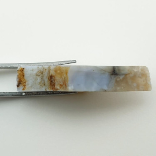 Blue lace agate cut raw 37x20 mm no 69