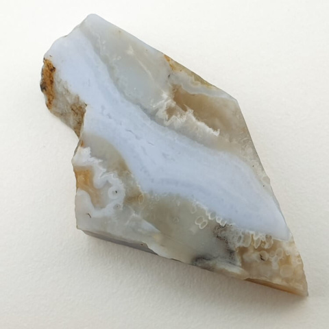 Blue lace agate cut raw 37x20 mm no 69 Blue lace agate cut raw 37x20 mm no 69