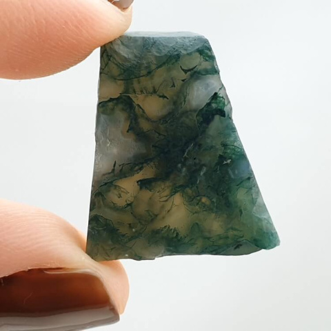 Agate mossy cut raw 21x19 mm no 35 Agate mossy cut raw 21x19 mm no 35