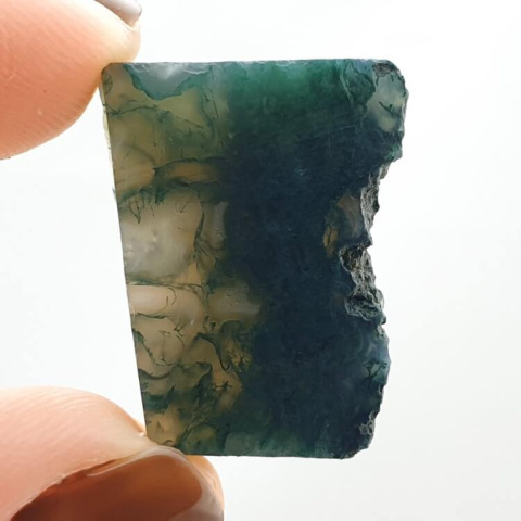 Agate mossy cut raw 22x17 mm no. 45 Agate mossy cut raw 22x17 mm no. 45