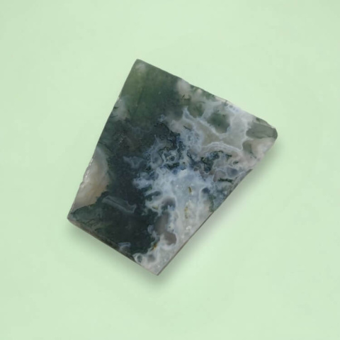 Agate mossy cut raw 22x20 mm No 56 Agate mossy cut raw 22x20 mm No 56