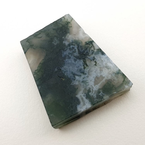Agate mossy cut raw 22x20 mm No 56 Agate mossy cut raw 22x20 mm No 56