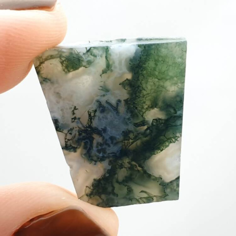 Agate mossy cut raw 22x20 mm No 56 Agate mossy cut raw 22x20 mm No 56