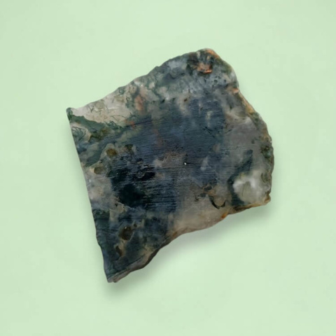 Moss agate cut raw 23x21 mm no 89 Moss agate cut raw 23x21 mm no 89