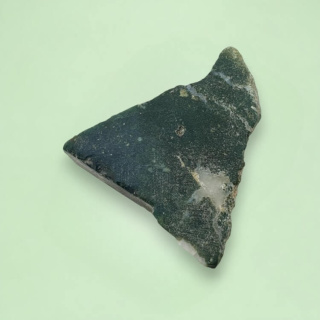 Agate mossy cut raw 23x22 mm no 88