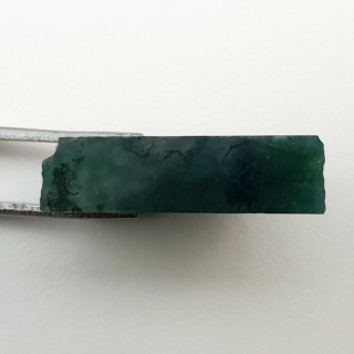 Agate mossy cut raw 24x14 mm No 50
