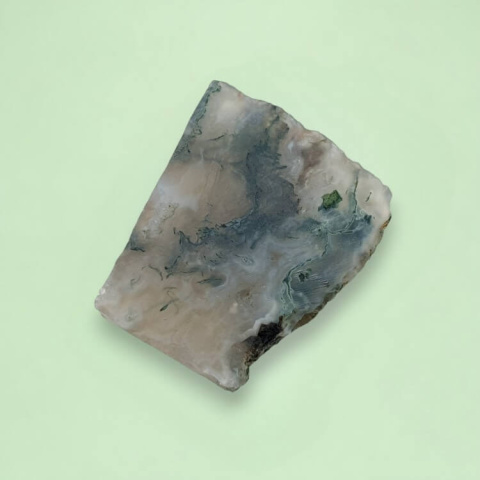 Moss agate cut raw 24x20 mm no 93 Moss agate cut raw 24x20 mm no 93