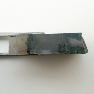 Agate mossy cut raw 24x20 mm no 93