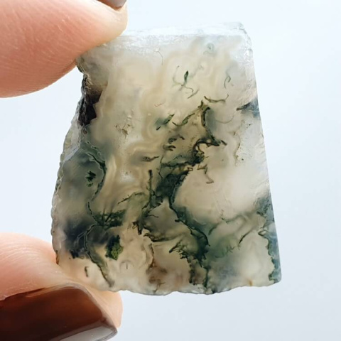 Moss agate cut raw 24x20 mm no 93 Moss agate cut raw 24x20 mm no 93