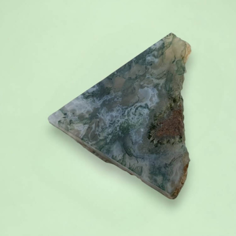 Agate mossy cut raw 24x25 mm no 57 Agate mossy cut raw 24x25 mm no 57