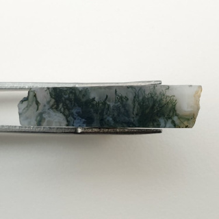 Agate mossy cut raw 24x25 mm no 57