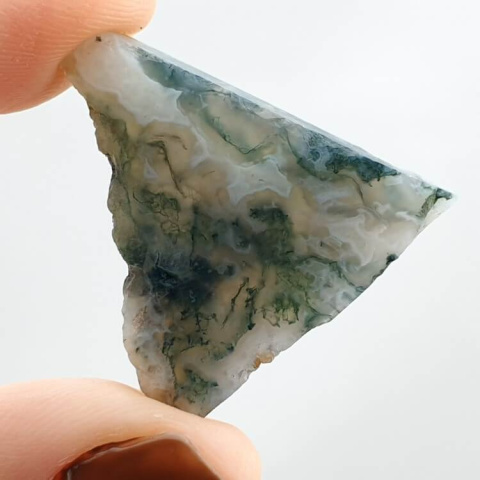 Agate mossy cut raw 24x25 mm no 57 Agate mossy cut raw 24x25 mm no 57