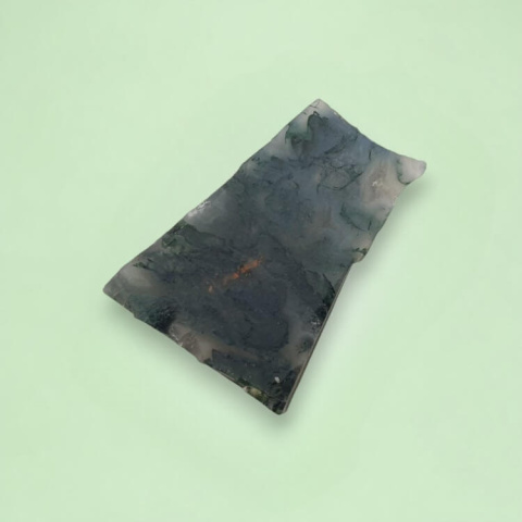 Agate mossy cut raw 25x18 mm no 79 Agate mossy cut raw 25x18 mm no 79