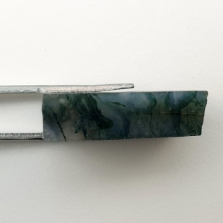 Agate mossy cut raw 25x19 mm no 28