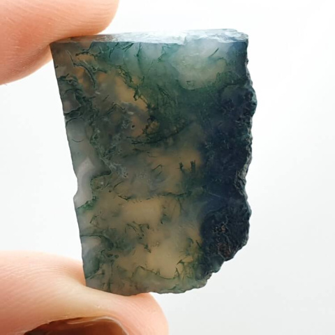 Moss agate cut raw 25x19 mm no 28 Moss agate cut raw 25x19 mm no 28