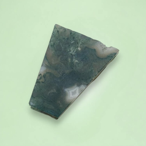 Agat mszysty cięty surowy 25x20 mm nr 41 Agat mszysty cięty surowy 25x20 mm nr 41