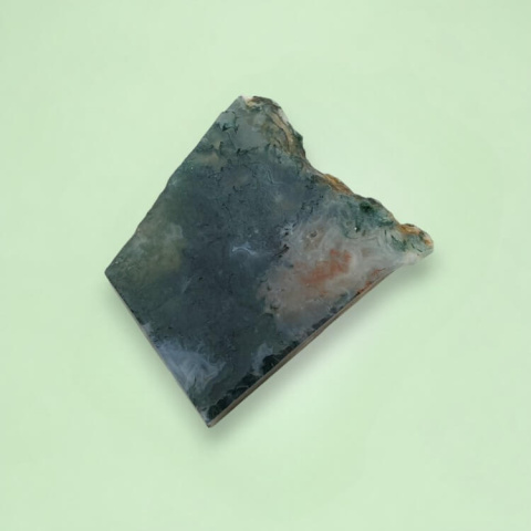 Agate mossy cut raw 25x23 mm No 69 Agate mossy cut raw 25x23 mm No 69