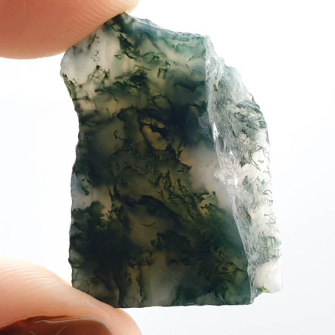 Agate mossy cut raw 26x20 mm no 84 Agate mossy cut raw 26x20 mm no 84