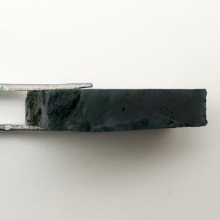 Agate mossy cut raw 26x23 mm No 22