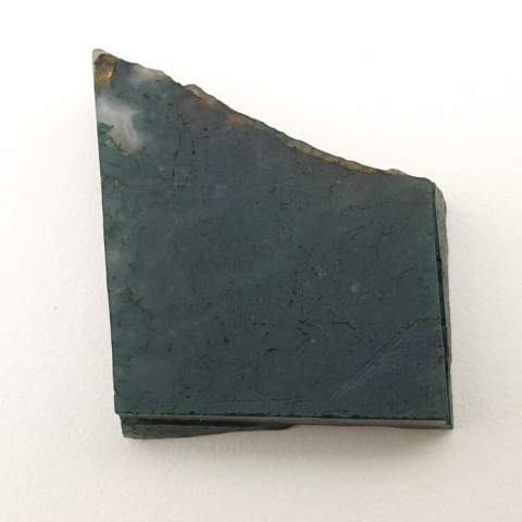 Moss agate cut raw 26x24 mm no 31