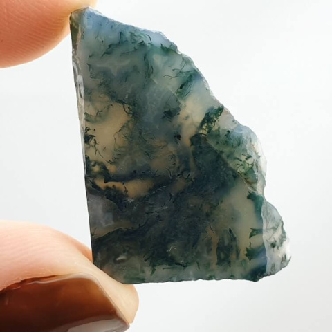 Moss agate cut raw 27x20 mm No 20 Moss agate cut raw 27x20 mm No 20