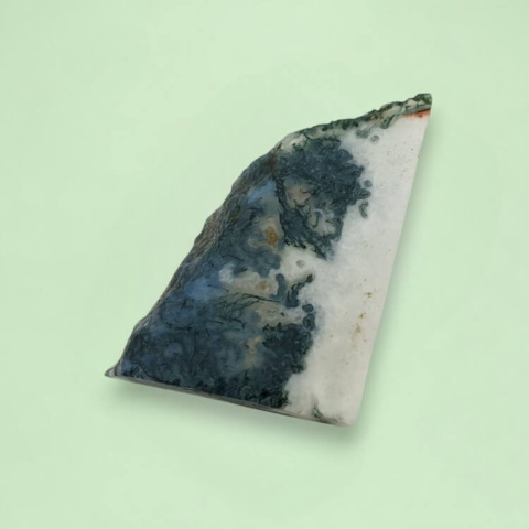 Moss agate cut raw 27x20 mm No 29 Moss agate cut raw 27x20 mm No 29