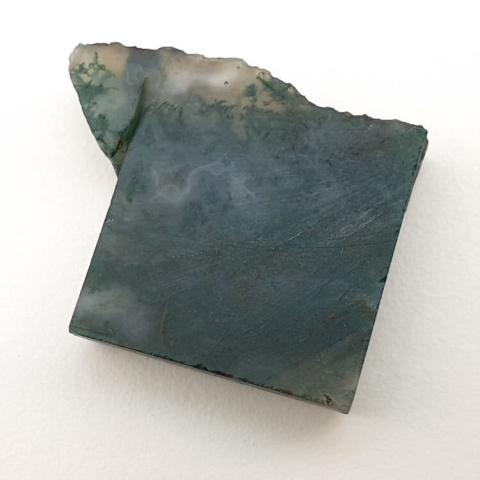 Agate mossy cut raw 27x23 mm no 32
