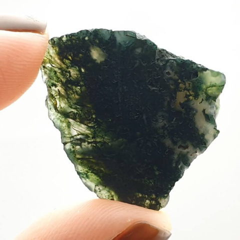 Agate mossy cut raw 27x23 mm no 43 Agate mossy cut raw 27x23 mm no 43