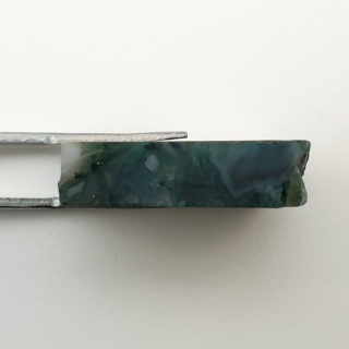 Agate mossy cut raw 27x24 mm no. 52