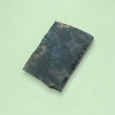 Agate mossy cut raw 29x18 mm no 11 Agate mossy cut raw 29x18 mm no 11