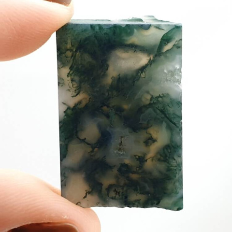 Agate mossy cut raw 29x18 mm no 11 Agate mossy cut raw 29x18 mm no 11