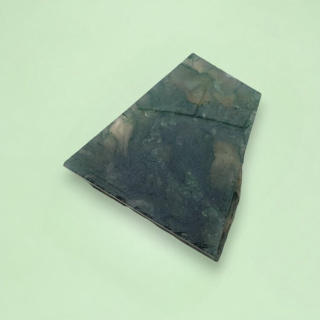 Agate mossy cut raw 29x18 mm no 38