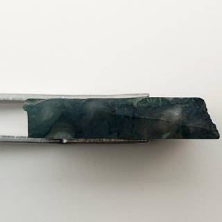 Agate mossy cut raw 30x21 mm no 62