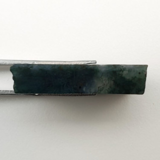 Agate mossy cut raw 31x19 mm no. 40