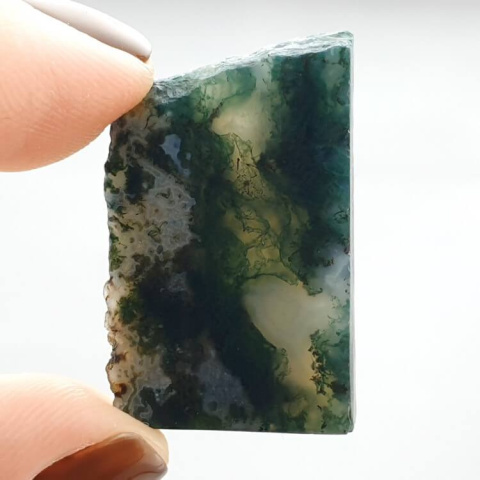 Moss agate cut raw 31x19 mm no 40 Moss agate cut raw 31x19 mm no 40