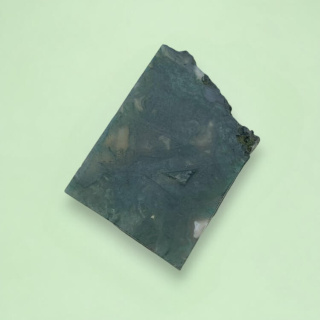 Agate mossy cut raw 31x23 mm no 44