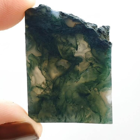 Agate mossy cut raw 31x23 mm no 44 Agate mossy cut raw 31x23 mm no 44