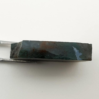 Agate mossy cut raw 31x25 mm No 1