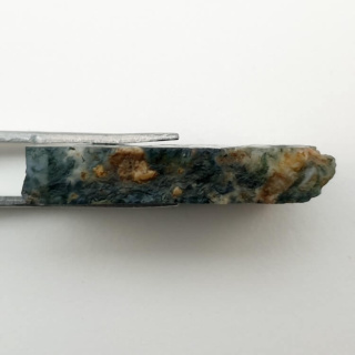 Agate mossy cut raw 32x17 mm No 9