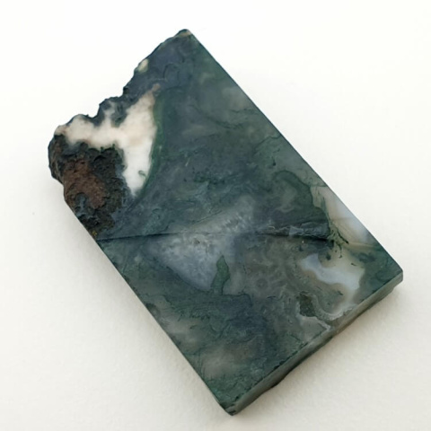 Agate mossy cut raw 32x20 mm No 51 Agate mossy cut raw 32x20 mm No 51