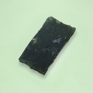 Agate mossy cut raw 33x17 mm no 23