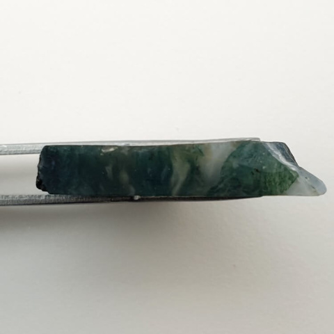 Agat mszysty cięty surowy 33x28 mm nr 61 Agat mszysty cięty surowy 33x28 mm nr 61