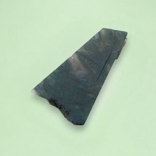 Agate mossy cut raw 34x20 mm no 68