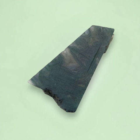 Moss agate cut raw 34x20 mm no 68 Moss agate cut raw 34x20 mm no 68