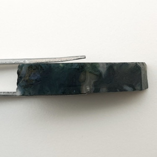 Agate mossy cut raw 34x20 mm no 68
