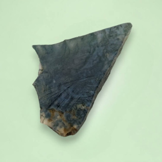 Agate mossy cut raw 35x21 mm no 55