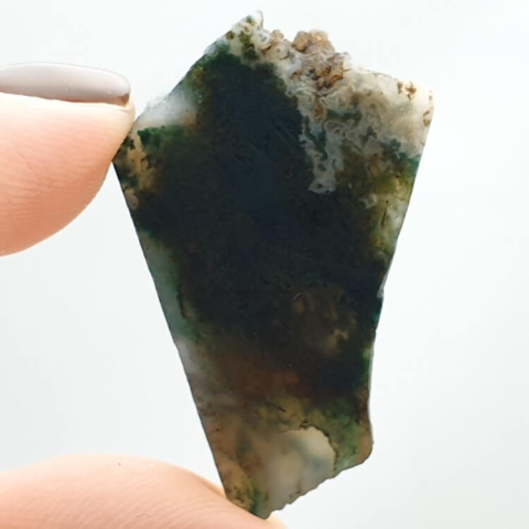 Moss agate cut raw 36x22 mm no 27 Moss agate cut raw 36x22 mm no 27