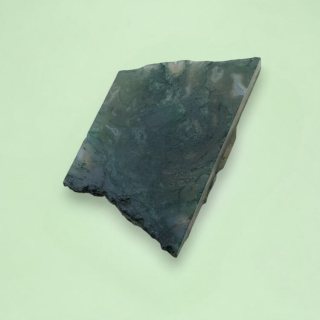 Agate mossy cut raw 36x23 mm no. 33